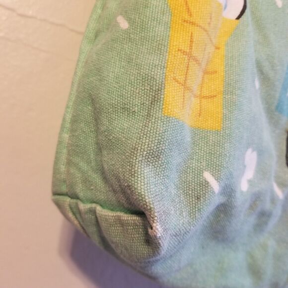 Disney Store Ice Cream Treats Sundae Canvas Tote Bag Green Zips 16" - Picture 14 of 16